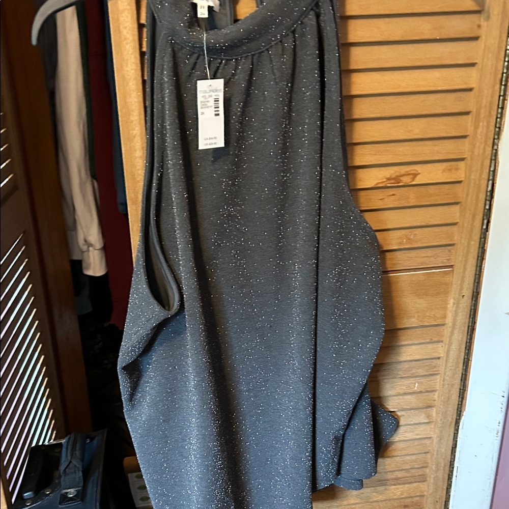 Maurices Gray Sparkle Tank Top